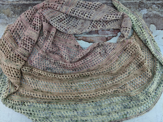 Rattan Tunisian Crochet Shawl Pattern